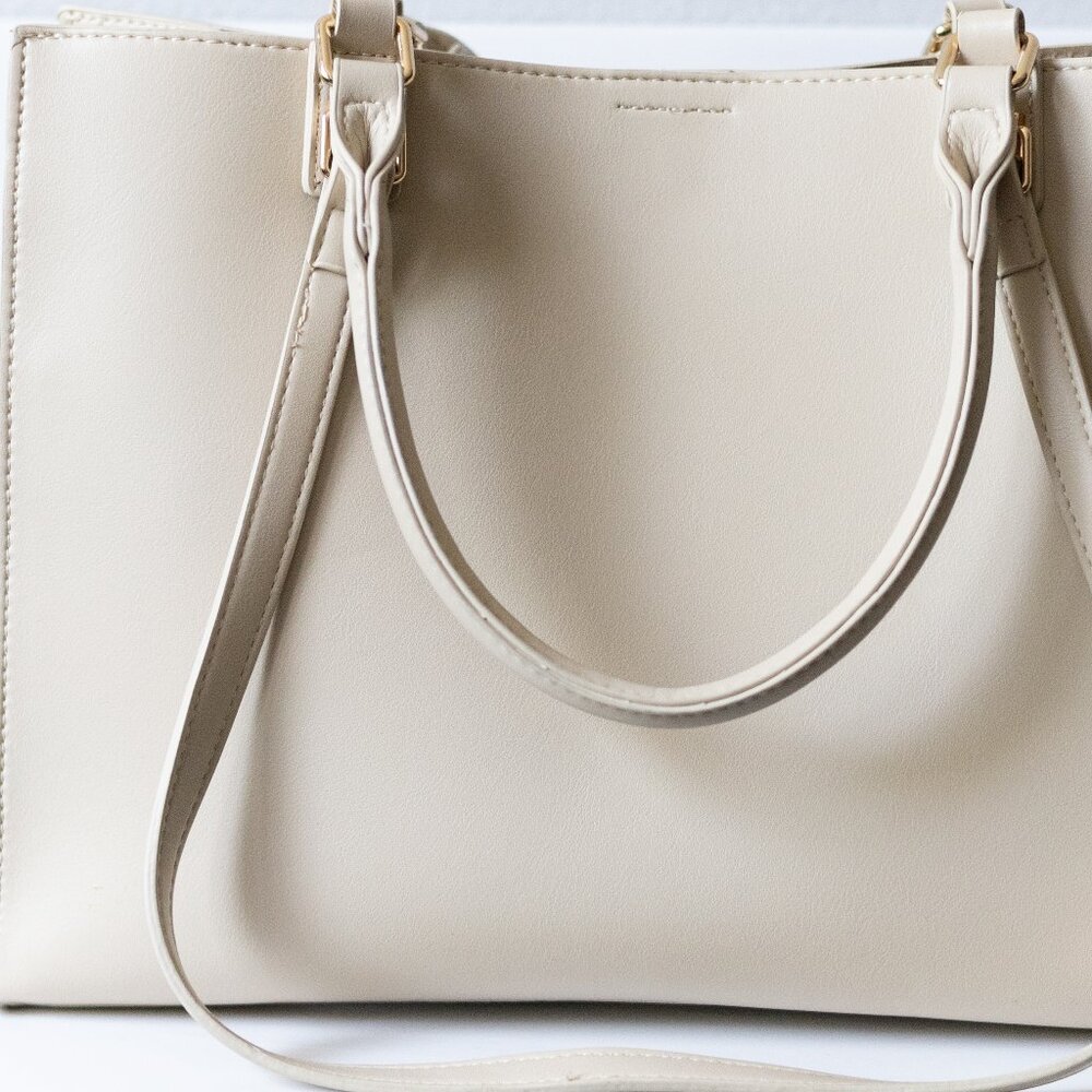 Large Cream Work Bag